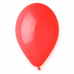 Кульки пастель 10"(26см) червоні 1шт