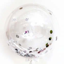Кулька баблс з срібним конфеті