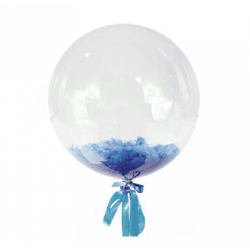 Кулька баблс з фіолет.пірям 36см 1шт. 2254 Китай