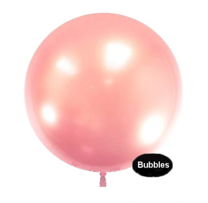 Повітряна кулька Кулька баблс рожева 22" (55 см)