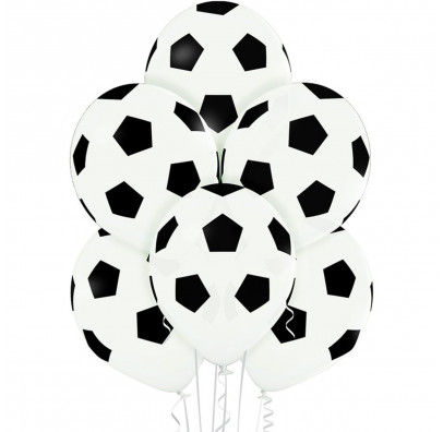 Шарики с рисунком футбольный мяч