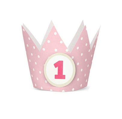 Корона на 1 год розовая