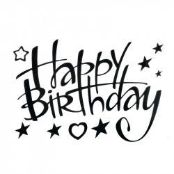 Наклейки Happy birthday