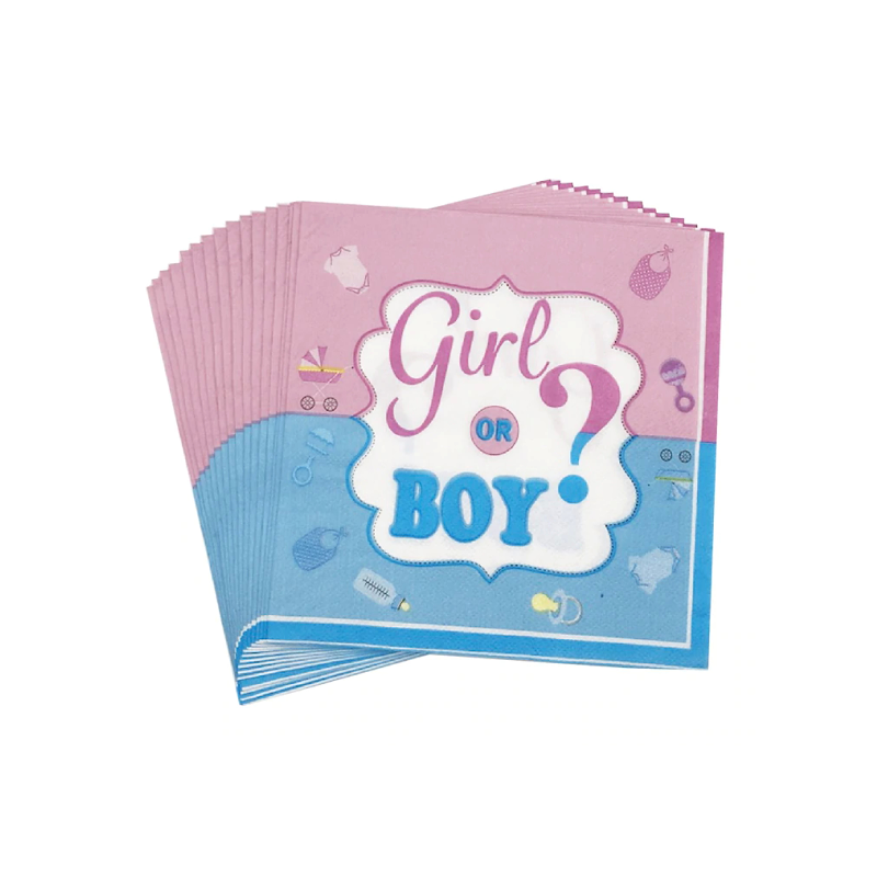 Серветки Girl or Boy 16 шт./уп. папір 9903 Китай
