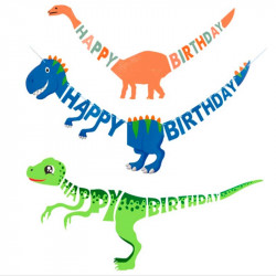 Гірлянда Happy Birthday Динозавр