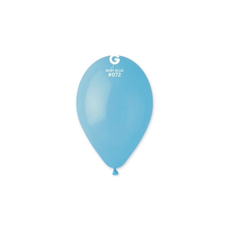 Кульки поштучно б/малюн. 12" бейбі голубі паст. 1шт латекс Ш-11721 Gemar 30см(р)