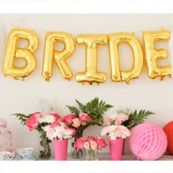 Шарики фольгированные Буквы Bride