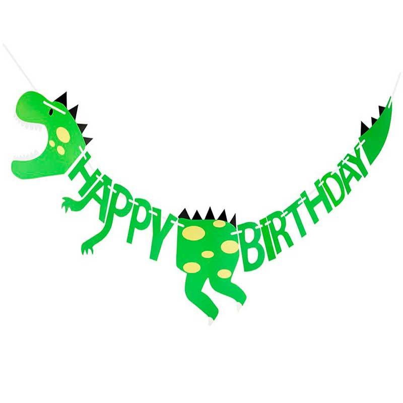 Гірлянда Happy Birthday Динозавр