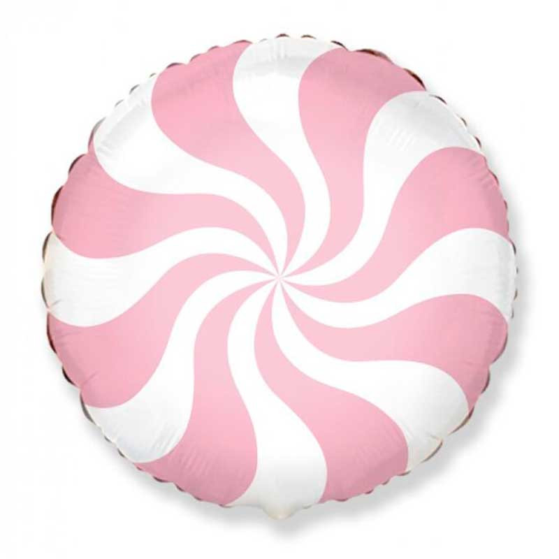 Повітряна кулька фольгована Карамель рожева