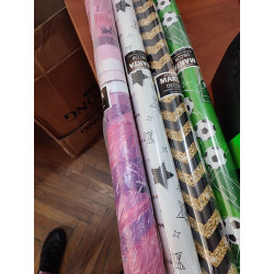 Пакувальна упаковка Подарунковий папір з малюнком асорті 70*100см (поштучно) 07898 MARTA