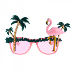 Очки с пальмой и фламинго