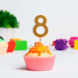 Свічка для торта цифра 8 з...