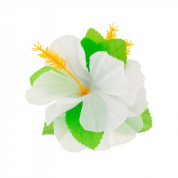 Заколка Гавайский цветок белый