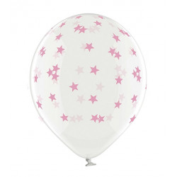 Воздушные шарики с розовыми...