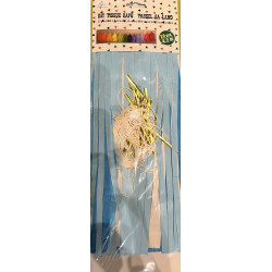 Декорація Гірлянда Тассел біло-голуба 37см 20шт/уп папір 215624 Китай