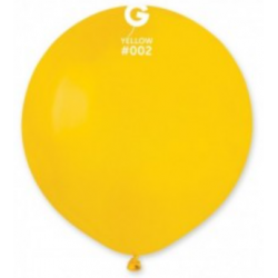 Кульки поштучно б/малюн. 19" G150/02 Жовтий пастель 10п Ш-15025 Gemar
