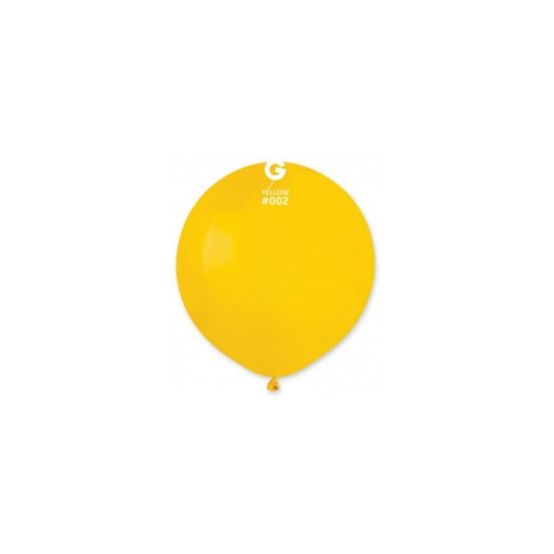 Кульки поштучно б/малюн. 19" G150/02 Жовтий пастель 10п Ш-15025 Gemar