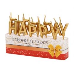 Свечи для торта Happy...