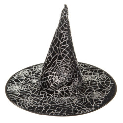Шляпа Ведьмы конус с паутиной