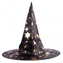 Шляпа Ведьмы конус со звездами