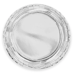 Тарілки паперові срібні 6шт/уп