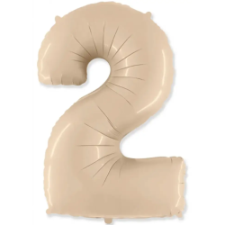 Кулька Цифра 2 кремова...