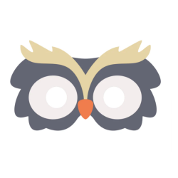 Маска совы флисовая