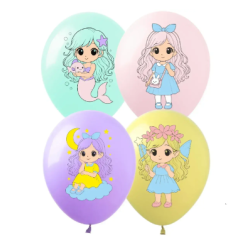 Повітряні кульки Принцеси 1 шт