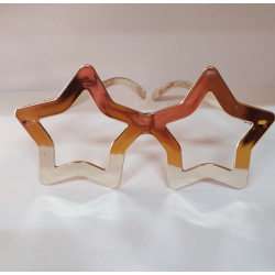 Окуляри Зірки золото пластик