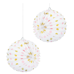 Бумажные шары белые в...