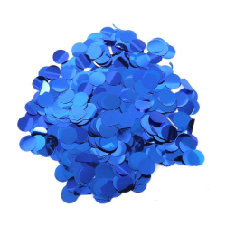 Конфетти кружочки синие 25 мм