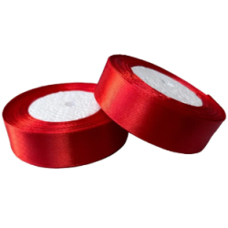Стрічка атласна червона 20...