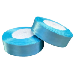 Стрічка атласна блакитна...