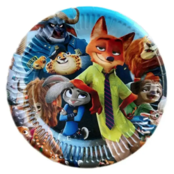 Тарілки Zootropolis 8шт/уп
