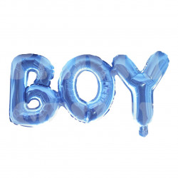 Кулька літери блакитні Boy
