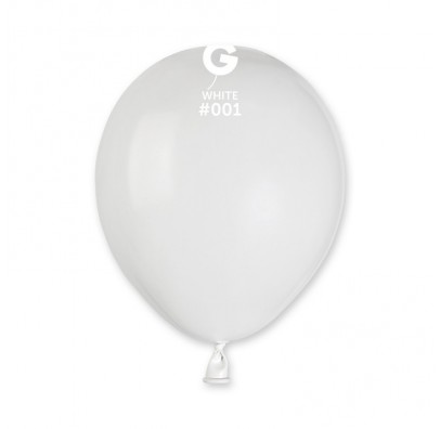 Кульки 5" А50 білі пастель