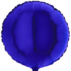 Кулька фольгована Кругла синя
