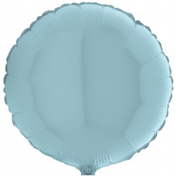 Кулька фольгована Кругла блакитна пастель