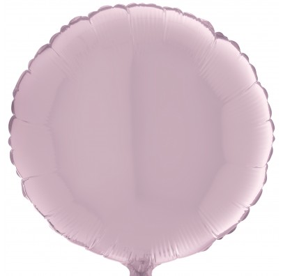 Кулька фольгована Кругла рожева пастель