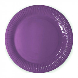 Тарелки бумажные фиолетовые...