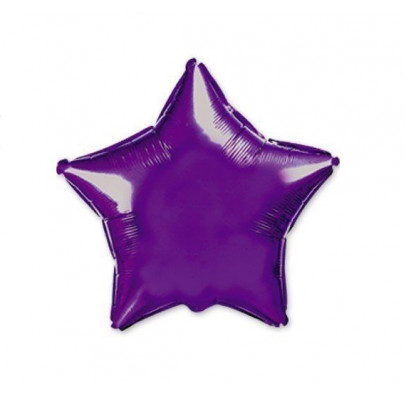 Кульки фольг.б/м ЗІРКА  середня Фіолетова фольга 302500(V) FlexMetal