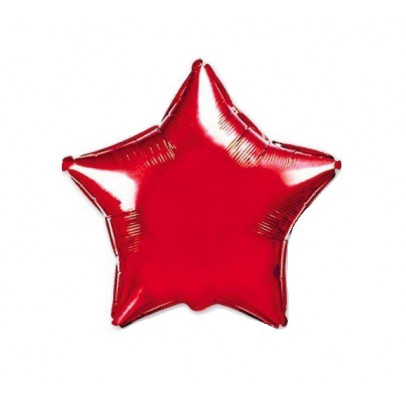 Кульки фольг.б/м ЗІРКА середня червона фольга 302500(R) FlexMetal