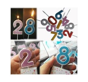 Свечи-цифры для торта — купить свечи на день рождения FunFan